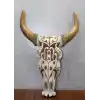 Ahşap Duvara Asmalı Bufalo Kafası Galıleo-7