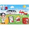 Ahşap Eğitici Puzzle 12 Parça - 1 Adet Stokta Olan Gönderilir