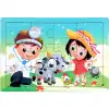 Ahşap Eğitici Puzzle 12 Parça - 1 Adet Stokta Olan Gönderilir