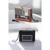 Ahşap Görünümlü Retro Bluetooth Radyo USB,AUX Ve SD Kart Girişli