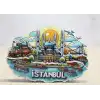 Ahşap İstanbul Temalı Magnet - Model 3