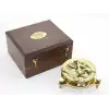 Ahşap Kutulu Pirinç Pusula Model 11
