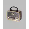 Ahşap Nostaljik Radyo Bluetooth Usb Sd Kart Destekli