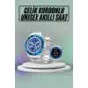 Akıllı Saat Çelik Kordonlu Amoled Ekran Android Ve İos Uyumlu Çağrı Cevaplayabilen