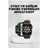 Akıllı Saat Wireless Şarj Yüksek Çözünürlüklü Müzik Dinleme Sesli Cevaplama