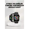 Akıllı Saat Wireless Şarj Yüksek Çözünürlüklü Müzik Dinleme Sesli Cevaplama