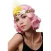 Altın Renk Çarliston Saç Bandı