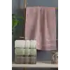 Altınbaşak Jakarlı 4´lü 50x90 El Havlusu Nori