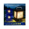 Ampul Solar Şarj Edilebilir 12 Led 1 Rustikli Led Kamp Lambası