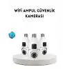 Ampul Tipi WiFi Kamera 2MP Lensli Full HD Görüntü ve Akıllı Hareket Algılama