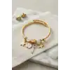 Anahtar ve Fil Model Beyaz Charmlı Bileklik