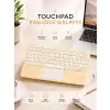 Android ve İOS Uyumlu Bluetooth Klavye Touchpad Slim Kablosuz Wifi Q Klavye