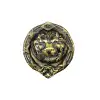 Eco Lounge Antika Tarz Dekoratif Pirinç Aslan Kapı Tokmağı, Taktak - 185 mm, Antik
