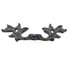 Antika Tarz Dekoratif Pirinç Çiçek Kapı Kulbu - 30x110 Mm, Oksit