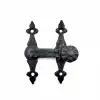 Antika Tarz Dekoratif Pirinç Kapı, Pencere Mandalı - 82x65 Mm, Oksit