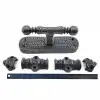 Antika Tarz Dekoratif Pirinç Üstten İspanyolet - 133x40 Mm, Oksit