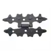 Antika Tarz Dekoratif Pirinç Yıldız Menteşe - 84x44 Mm, Oksit