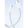 Apple 15/15 Pro Type-c To Type-c Hasır Örgü Hızlı Şarj Kablosu (1m)