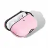 Apple AirPods Pro Uyumlu Deri Kılıf Juni NU2 Pembe