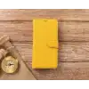Apple iPhone 11 Pro Max Uyumlu Deri Cüzdanlı Kılıf FL12 Sarı