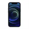 Apple iPhone 12 mini Uyumlu Deri Arka Kapak RST1 Siyah