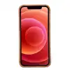 Apple iPhone 12 Pro Max Uyumlu Deri Arka Kapak ROCK RST2EF Taba