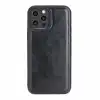 Apple iPhone 12 Pro Max Uyumlu Deri Arka Kapak RST1 Siyah