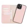 Apple iPhone 12 Pro Max Uyumlu Deri Cüzdanlı Kılıf NU2 Pembe