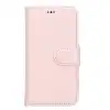 Apple iPhone 13 Mini Uyumlu Deri Cüzdanlı Kılıf NU2 Pembe