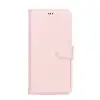 Apple iPhone 13 Pro Max Uyumlu Deri Cüzdanlı Kılıf NU2 Pembe