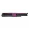 Apple iPhone 13 Uyumlu Deri Cüzdanlı Kılıf Rustik Mor