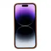 Apple iPhone 14 Pro Max Uyumlu Deri Arka Kapak ROCK RST2E