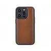 Apple iPhone 14 Pro Uyumlu Deri Cüzdanlı Kılıf MWWN RST2EF Taba