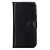 Apple iPhone 15 Plus Uyumlu Deri Cüzdanlı Kılıf MWWN RST1 Siyah