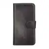 Apple iPhone 15 Uyumlu Deri Cüzdanlı Kılıf MWWN VS4EF Gri