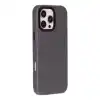 Apple iPhone 16 Pro Max uyumlu, Hakiki Deri, El Yapımı Kılıf, Gri