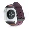 Apple Watch Uyumlu Deri Kordon 38-40-41mm G7 Mor