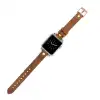 Apple Watch Uyumlu Deri Kordon 38-40-41mm GT G19 Taba
