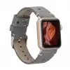 Apple Watch Uyumlu Deri Kordon 38-40-41mm RST9-BA8 Gri