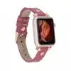 Apple Watch Uyumlu Deri Kordon 38-40-41mm RT CP4 Fuşya