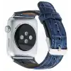 Apple Watch Uyumlu Deri Kordon 42-44-45mm Croco YK07