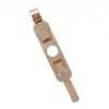 Apple Watch Uyumlu Deri Kordon 42-44-45mm Cuff G19 Taba