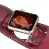 Apple Watch Uyumlu Deri Kordon 42-44-45mm Cuff V4EF