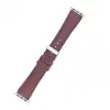 Apple Watch Uyumlu Deri Kordon 42-44-45mm FL6 Bordo