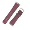 Apple Watch Uyumlu Deri Kordon 42-44-45mm FL6 Bordo