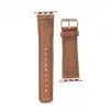 Apple Watch Uyumlu Deri Kordon 42-44-45mm G19 Taba
