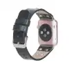 Apple Watch Uyumlu Deri Kordon Cross 42-44-45mm ST RST1