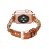 Apple Watch Uyumlu Deri Kordon Wanda 38-40-41mm RT RST2E