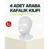 Araba İç Dekorasyon Başlık Kılıfı 4’lü Esnek ve Dayanıklı