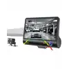 Araç DVR Kamera Çift Lensli 4 İnç Ekranlı G Sensörlü